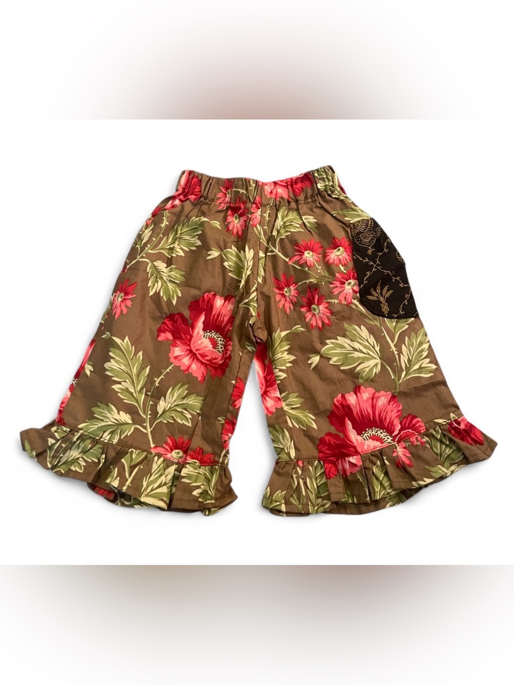 Matilda Jane Wide Leg Floral Print Girls Pants Size 2